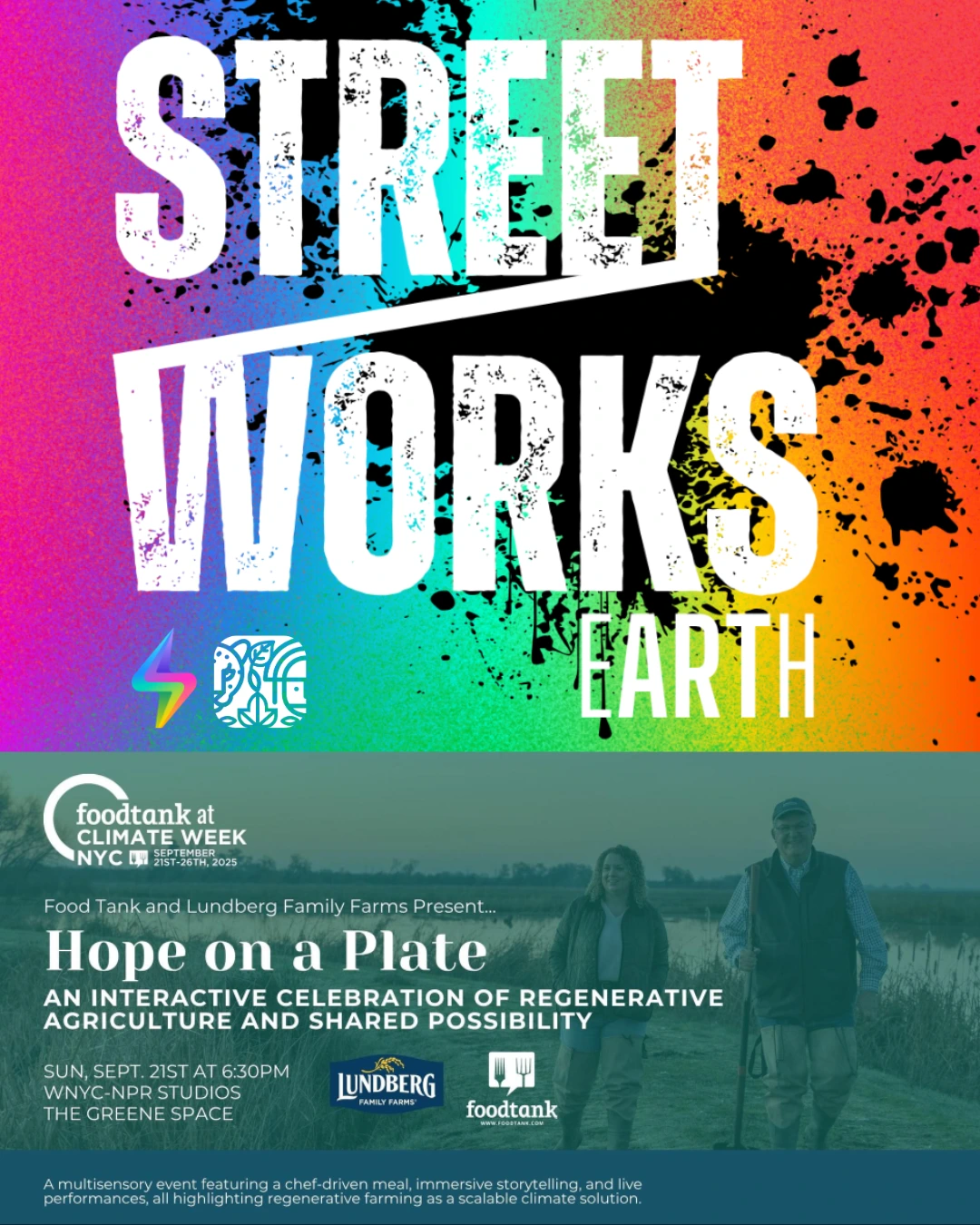 First Day at Climate Week NYC 2025: Feasting on Hope & Street Arts for Climate Justice